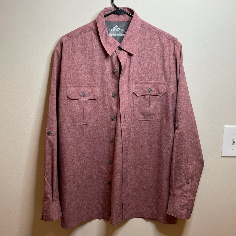 Craft and Barrow Quick Dry Button Down Size M